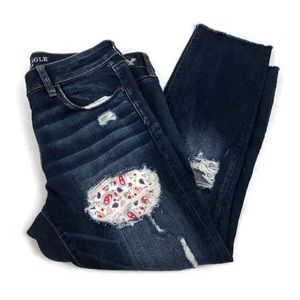 American Eagle Outfitters Distressed Jegging Crop